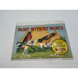 PAINT WITHOUT PAINTS BOOK by PLATT & MUNK Birds